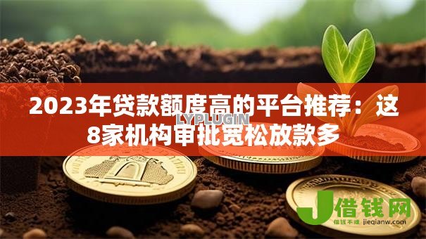 2023年贷款额度高的平台推荐：这8家机构审批宽松放款多