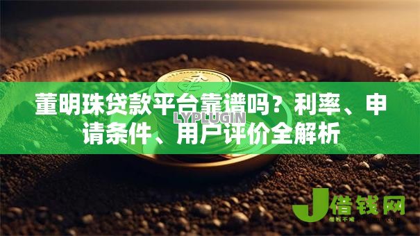 董明珠贷款平台靠谱吗？利率、申请条件、用户评价全解析