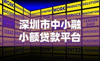 深圳市中小融小额贷款平台：中小企业快速融资解决方案