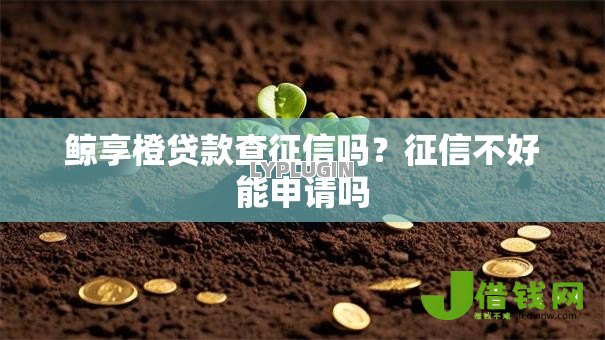 鲸享橙贷款查征信吗?征信不好能申请吗 鲸享橙贷款查征信吗?征信不好能申请吗