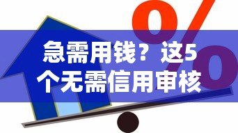 急需用钱？这5个无需信用审核的贷款平台快速到账
