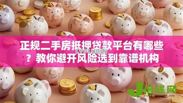 正规二手房抵押贷款平台有哪些？教你避开风险选到靠谱机构