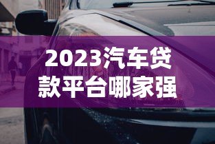 2023汽车贷款平台哪家强？6大正规平台深度对比