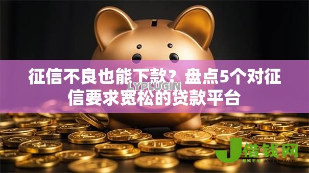 征信不良也能下款？盘点5个对征信要求宽松的贷款平台