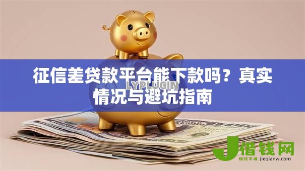 征信差贷款平台能下款吗？真实情况与避坑指南