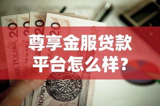 尊享金服贷款平台怎么样？真实用户全面测评解析