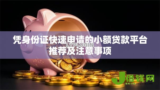 凭身份证快速申请的小额贷款平台推荐及注意事项 凭身份证快速申请的小额贷款平台推荐及注意事项