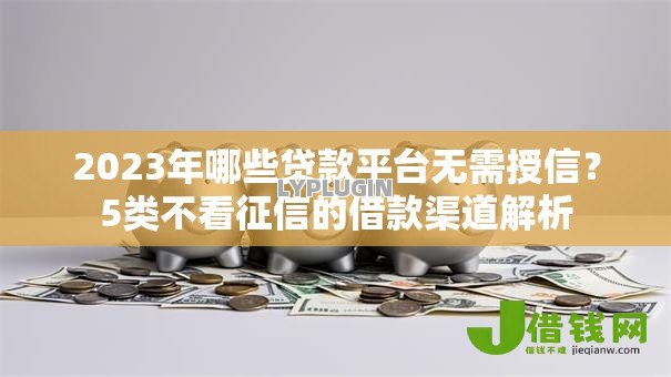 2023年哪些贷款平台无需授信?5类不看征信的借款渠道解析 2023年哪些贷款平台无需授信?5类不看征信的借款渠道解析