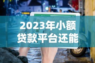 2023年小额贷款平台还能用吗？安全使用指南