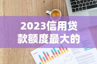 2023信用贷款额度最大的平台推荐：正规高额度借款渠道盘点