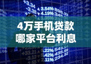 4万手机贷款哪家平台利息低？2023年最新低息平台推荐