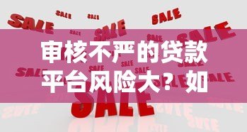 审核不严的贷款平台风险大?如何应对潜在隐患与保障资金安全 审核不严的贷款平台风险大?如何应对潜在隐患与保障资金安全