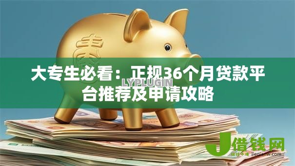 大专生必看：正规36个月贷款平台推荐及申请攻略