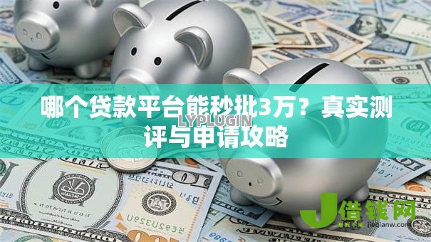 哪个贷款平台能秒批3万?真实测评与申请攻略 哪个贷款平台能秒批3万?真实测评与申请攻略