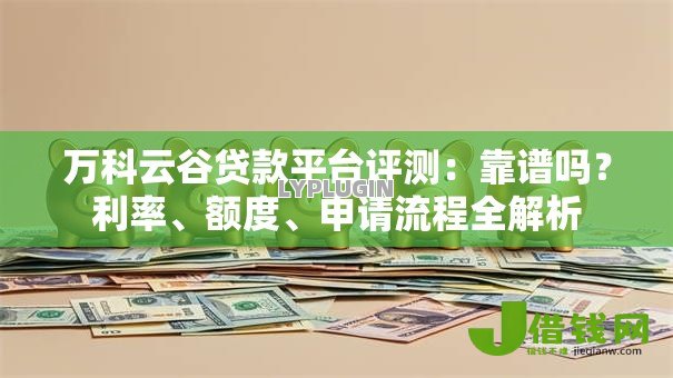 万科云谷贷款平台评测：靠谱吗？利率、额度、申请流程全解析