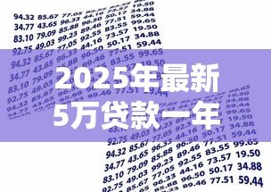2025年最新5万贷款一年利息多少：5万元借贷一年需付多少利息
