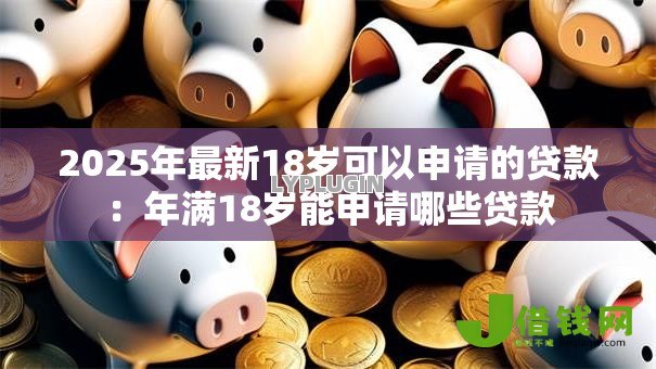2025年最新18岁可以申请的贷款：年满18岁能申请哪些贷款