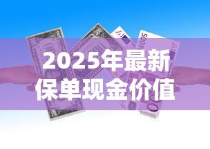 2025年最新保单现金价值贷款：如何利用保单快速获得资金周转