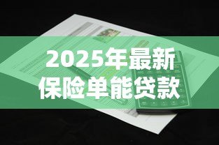 2025年最新保险单能贷款吗：保单如何申请贷款服务