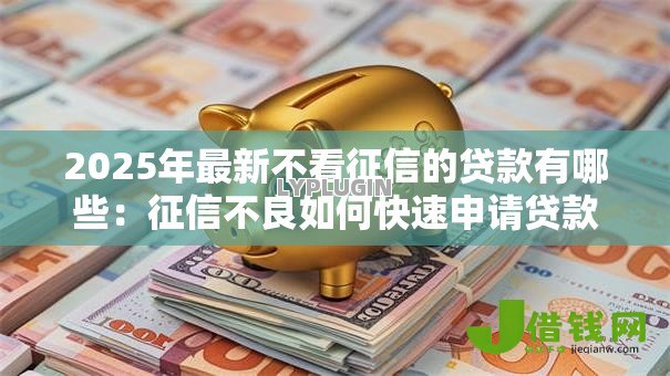 2025年最新不看征信的贷款有哪些：征信不良如何快速申请贷款