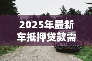 2025年最新车抵押贷款需要什么：办理车辆抵押贷款要准备哪些材料