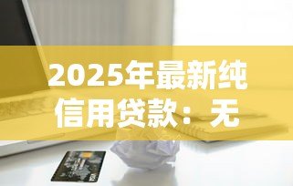 2025年最新纯信用贷款:无抵押借款如何申请 2025年最新纯信用贷款:无抵押借款如何申请