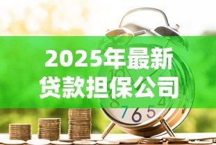 2025年最新贷款担保公司:担保机构如何保障借贷安全 2025年最新贷款担保公司:担保机构如何保障借贷安全