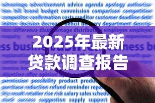 2025年最新贷款调查报告：贷款风险如何评估分析