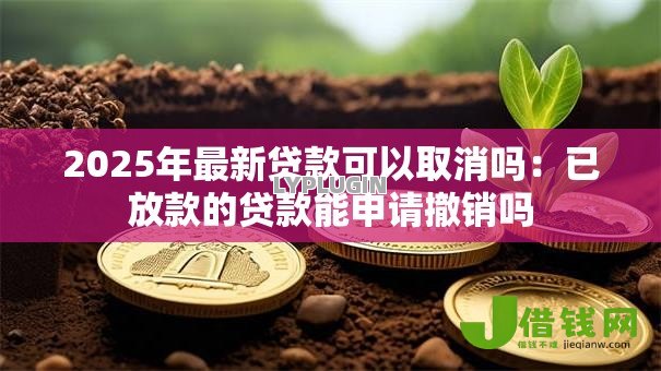 2025年最新贷款可以取消吗:已放款的贷款能申请撤销吗 2025年最新贷款可以取消吗:已放款的贷款能申请撤销吗