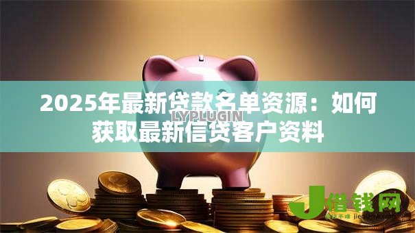 2025年最新贷款名单资源：如何获取最新信贷客户资料