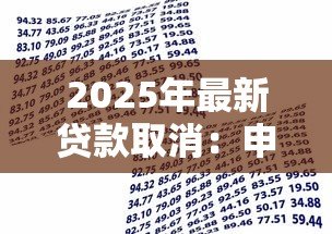 2025年最新贷款取消：申请被拒后如何恢复借款资格