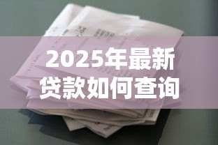 2025年最新贷款如何查询:贷款信息怎么查 2025年最新贷款如何查询:贷款信息怎么查