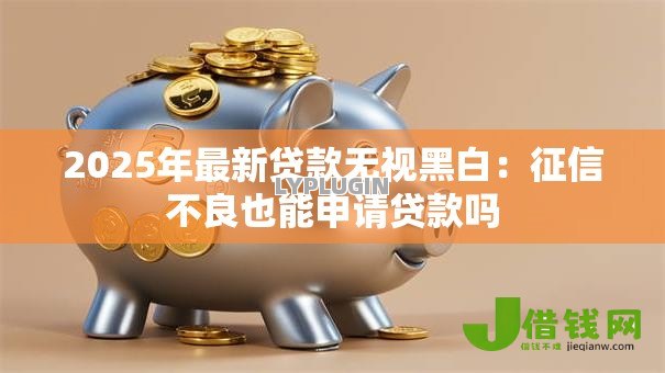 2025年最新贷款无视黑白:征信不良也能申请贷款吗 2025年最新贷款无视黑白:征信不良也能申请贷款吗
