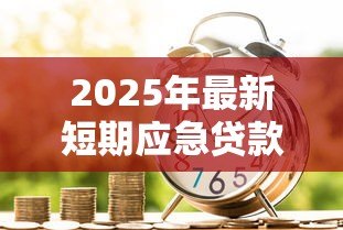 2025年最新短期应急贷款：如何快速解决紧急资金需求