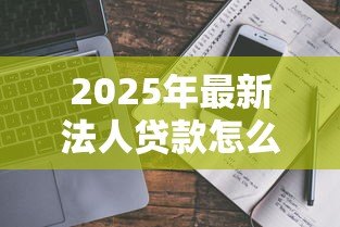 2025年最新法人贷款怎么贷：企业法人申请贷款流程指南