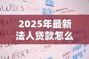 2025年最新法人贷款怎么贷：企业法人申请贷款流程指南