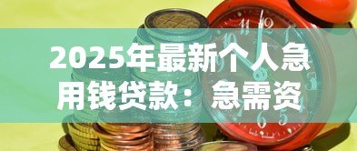 2025年最新个人急用钱贷款：急需资金如何快速申请个人贷款？