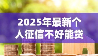 2025年最新个人征信不好能贷款吗：征信不良能否成功贷款