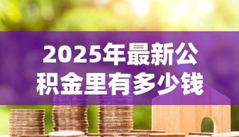 2025年最新公积金里有多少钱才可以贷款：公积金余额多少能申请贷款