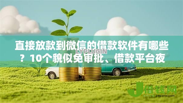直接放款到微信的借款软件有哪些？10个貌似免审批、借款平台夜间合集