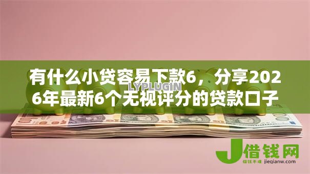 有什么小贷容易下款6，分享2026年最新6个无视评分的贷款口子