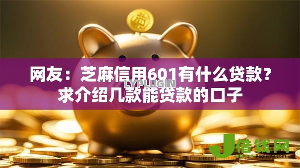 网友:芝麻信用601有什么贷款?求介绍几款能贷款的口子 网友:芝麻信用601有什么贷款?求介绍几款能贷款的口子