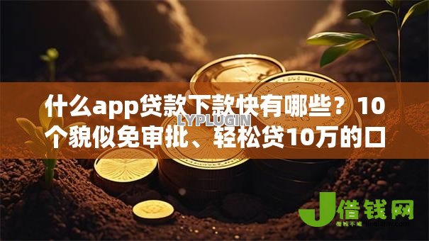 什么app贷款下款快有哪些?10个貌似免审批、轻松贷10万的口子合集 什么app贷款下款快有哪些?10个貌似免审批、轻松贷10万的口子合集