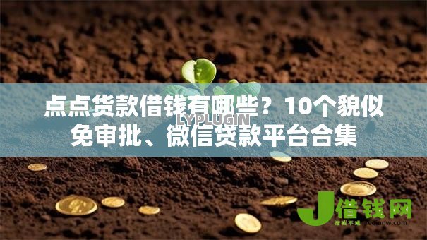 点点货款借钱有哪些？10个貌似免审批、微信贷款平台合集