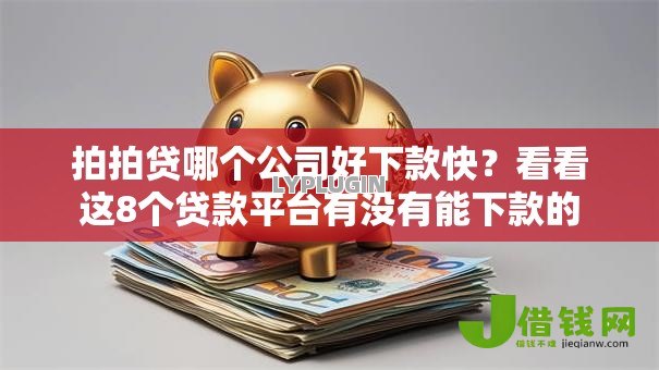 拍拍贷哪个公司好下款快？看看这8个贷款平台有没有能下款的