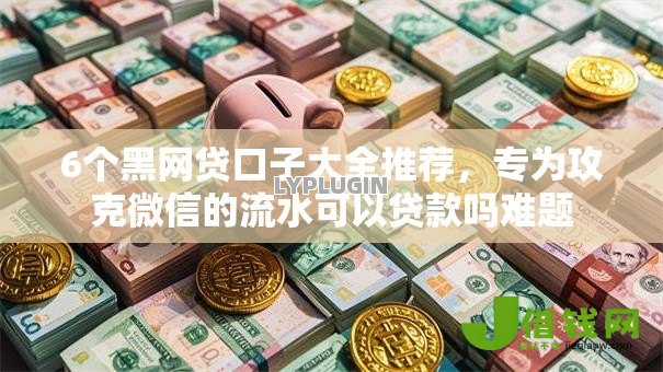 6个黑网贷口子大全推荐，专为攻克微信的流水可以贷款吗难题
