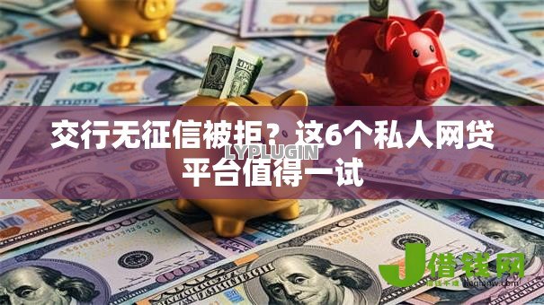 交行无征信被拒？这6个私人网贷平台值得一试