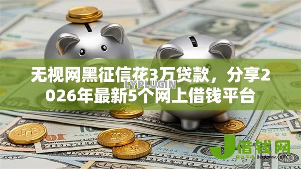 无视网黑征信花3万贷款，分享2026年最新5个网上借钱平台