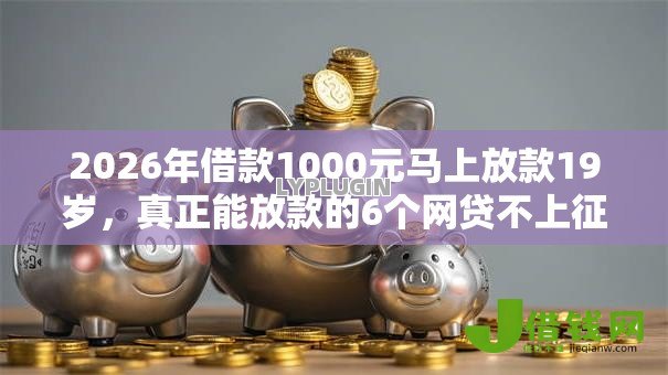 2026年借款1000元马上放款19岁，真正能放款的6个网贷不上征信的平台推荐