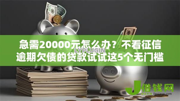 急需20000元怎么办？不看征信逾期欠债的贷款试试这5个无门槛平台